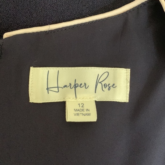 Harper Rose Navy Crepe Jumpsuit - Picture 2 of 6